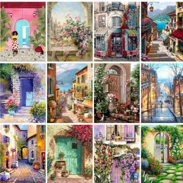 PhotoCustom 60x75cm Paint by numbers Handpainted Canvas painting Scenery Painting  by numbers For adults Home decor - AliExpress