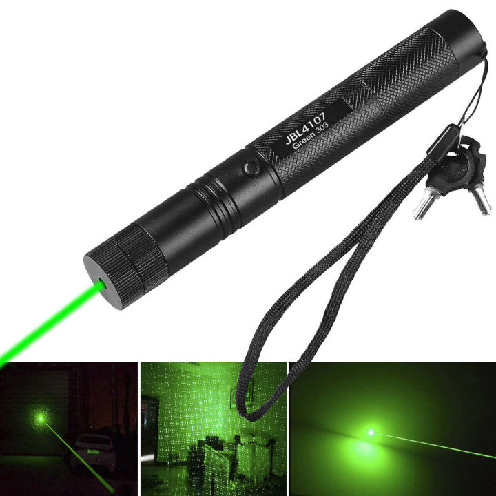 เลเซอร์แสงสีเขียว-gadget-laser-torch-green-รุ่น303-black