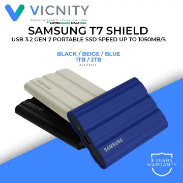 Samsung T7 Portable SSD - 500 GB - USB 3.2 Gen.2 Externe SSD Indigo Blue  (MU-PC500H/WW)