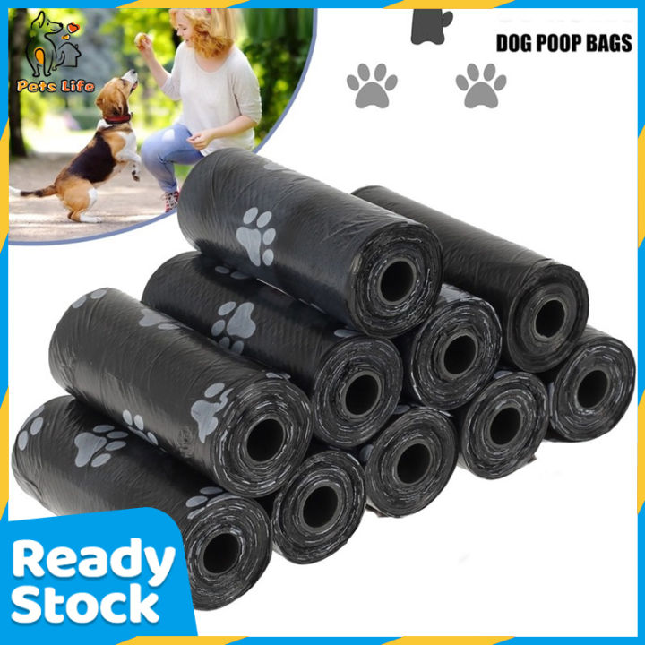 Pet Poop Bags, Black Plastic Garbage Bags, Cats & Dogs Poop Bags