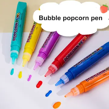 Puffy Art Pens Ink Popcorn 3D Printable Magic DIY Bubble Popcorn Drawing  Pens US