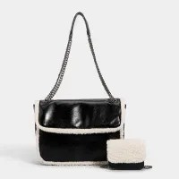 UR womens bag plush plush messenger bag high-end texture niche bag bag for women 2023 new fashion single shoulder crossbody bag 【JYUE】