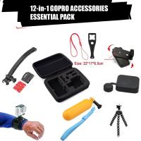 TECHGADGET ชุดอุปกรณ์ 12 in 1  สำหรับ Action Camera Gopro SJCAM Xiaomi Yi Sony Accessories kit Universal gadgets GOPRO HERO 8 7 6 5