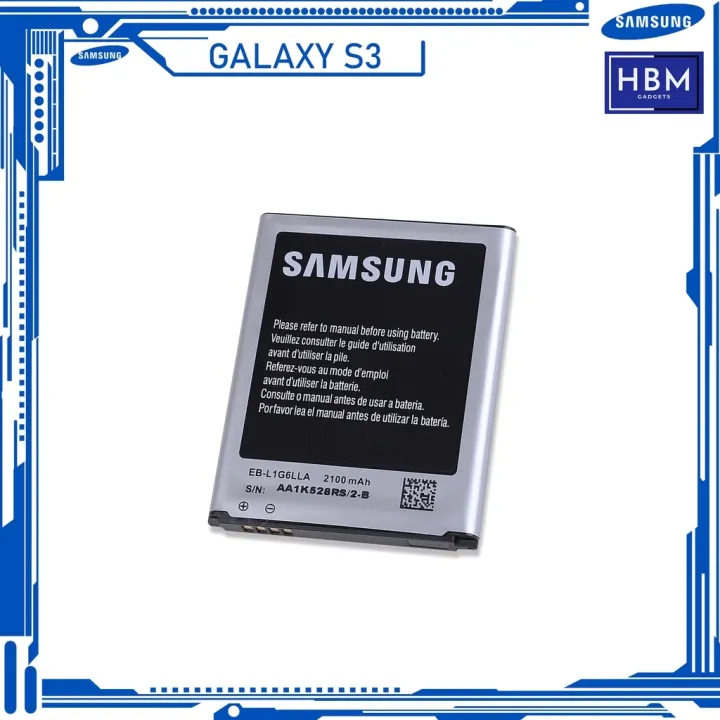 Original Samsung Galaxy S3 Battery I9300 I9305 Model Eb L1g6llu