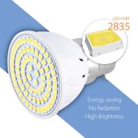 12PCS Light Bulb E27 Spot Light 220V Bombillas B22 Led Bulb 48 60 80Leds Spotlight E14 Led Lamp GU10 Lampara MR16 Bedroom Lamp