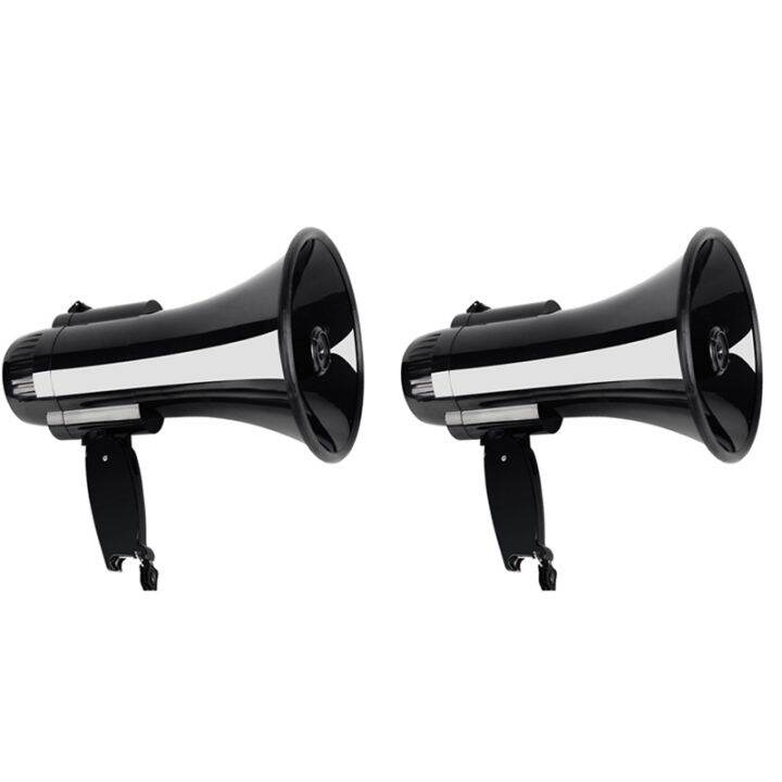 2X Portable Megaphone Speaker Bullhorn 30 Watt Power Handheld