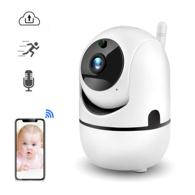 Mini 1080P HD AI Auto Tracking WiFi PTZ IP Camera 4X Digital Zoom Two-way Audio Baby Monitor SD Card Home Cloud Storage Pan Tilt