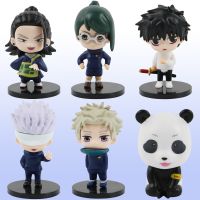 ✅6ชิ้น/เซ็ต Kawaii Jutsu Kaisen Figure Gojo Satori Yuji Itadori PVC ตุ๊กตาขยับแขนขาได้เวอร์ชั่นของขวัญเด็กของเล่นตัวการ์ตูนอะนิเมะเด็ก