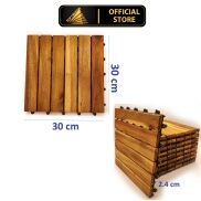 Vỉ Ốp Sàn Gỗ Sàn Nhà Ban Công Loại 6 Nan Màu Tự Nhiên Vỉ Nhựa Sàn Gỗ Lót