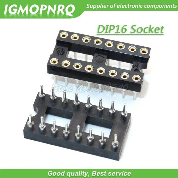 10pcs DIP-16 Round Hole 16 Pins 2.54MM DIP DIP16 IC Sockets Adaptor ...
