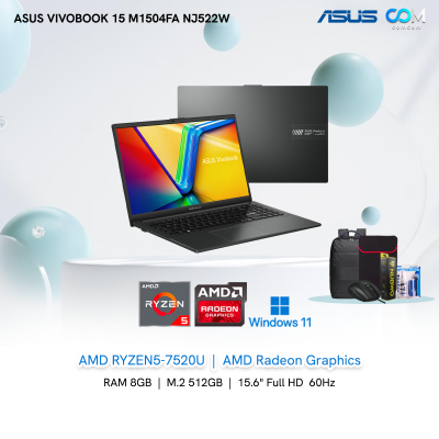 NOTEBOOK (โน้ตบุ๊ค) ASUS VIVOBOOK 15 M1504FA-NJ522W (MIXED BLACK) BY COMCOM