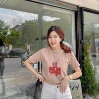 Jarika.shop - เสื้อยืดแขนสั้น ลายไอติม งานป้ายจาริกา( พ47 )