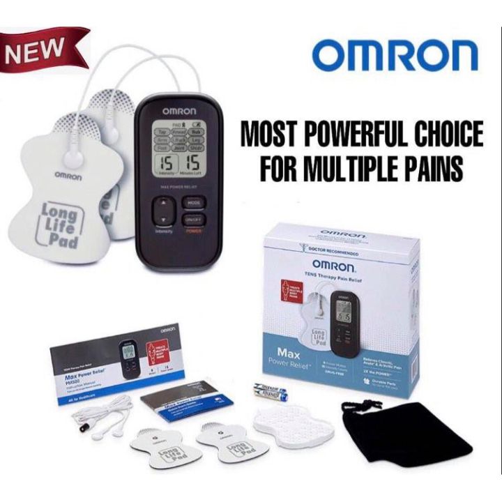 OMRON Max Power Relief TENS Unit Muscle Stimulator, Simulated Massage