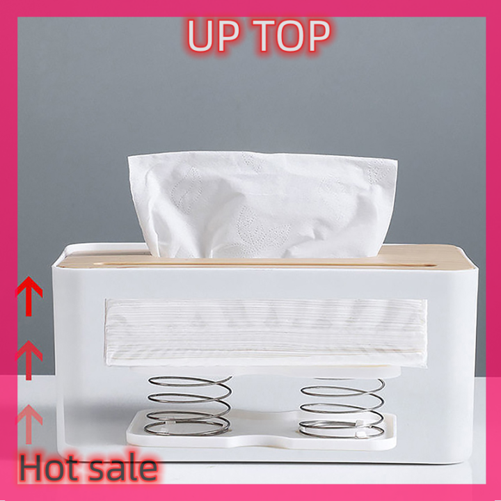 up-top-hot-sale-ที่ใส่กระดาษทิชชู่ในฤดูใบไม้ผลิสุดสร้างสรรค์กล่องกระดาษทิชชู่แบบยกสปริงอัตโนมัติ