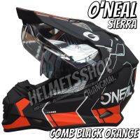 ONEAL SIERRA COMB BLACK ORANGE [ โมตาด ] [ แว่น 2 ชั้น ] [ นวมถอดซักได้ ] [ กิ๊ฟล็อค ]