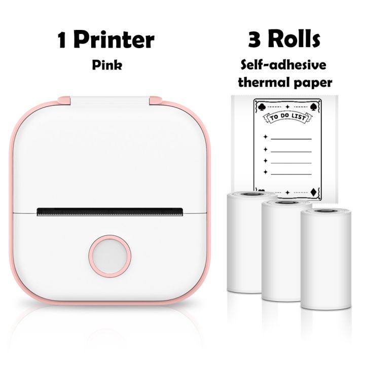 Phomemo T02 Mini Printer Portable Printer Thermal Printing Sticker Wireless Inkless Pocket 3859