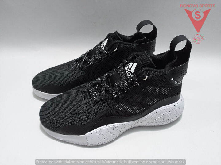 adidas d rose black and white