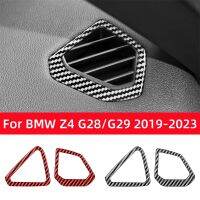 คาร์บอนไฟเบอร์อุปกรณ์เสริมรถเครื่องมือ Air Outlet กรอบสำหรับ BMW Z4 Series G28 G29 2019-2023ภายในสติกเกอร์