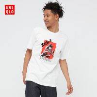 (พิมพ์พรีเมี่ยม)Uniqlo เสื้อยืดลําลองสําหรับผู้ชาย / ผู้หญิงแขนสั้นคอก ลมลายการ์ตูน One piece Anime 440670