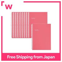 แลป Lith. Twist Notebook Pastelo 10กึ่ง B5 N1908-210สีแดง