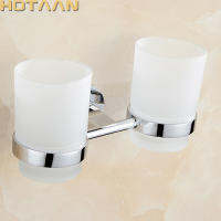 Free shipping Fashion toothbrush holder,Pure copper&amp;glass,,Double cup, Bathroom cup holder bathroom set-wholesale YT-10608