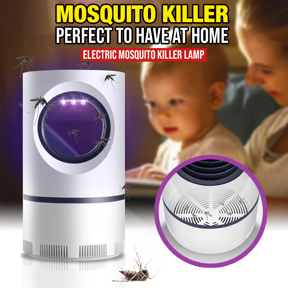 NEW Mosquito And Flies Killer Trap Suction Fan No Zapper Child Safe Catcher Lamp 