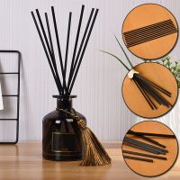 10Pcs Aromatherapy Volatile Stick French Romantic Fire-free Rattan Fiber Volatile Stick Black Home Fragrance Products