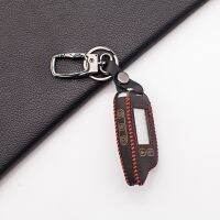 shangdjh Soft Texture 100 Leather Fob Key Case for Tomahawk TZ9010 Russian Safety In Two-way LCD Car Alarm System