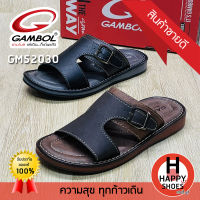 รองเท้าสวมหนังชาย GAMBOL รุ่น GM52030 join the way สวมนุ่ม ใส่สบาย ทนทาน