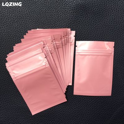 7x10cm Colors Mini Ziplock Baggie Aluminized Recyclable Bags Mini Plastic Bags Pink Zip lock Jewelry Storage Bag With Zipper 40x