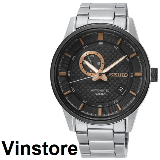 Vinstore] Seiko SSA389 Automatic 24 Jewels 100M Analog Stainless Steel  Black Textured Dial Men Watch SSA389K1 SSA389K | Lazada Singapore