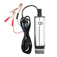 DC 12V/24V Submersible Pump for Pumping Oil Water 51mm Water Oil Fuel Transfer Pump Refueling with Fliter Screen Defueling Pump