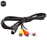 3RCA เป็น9 Pin สายอะแดปเตอร์สำหรับกล่องทีวี Kabel Audio Video 1.5ม./5ฟุตสายเคเบิลสเตอริโอคอมโพสิทอะแดปเตอร์เกม RCA AV สำหรับ SEGA Genesis/MD