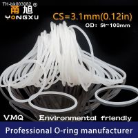 ✳ White Silicon O-ring Silicone CS3.1mm Thickness OD54/55/60/65/70/75/80/85/90/95/100x3.1mm O Ring Seal Rubber Gasket Rings Washer