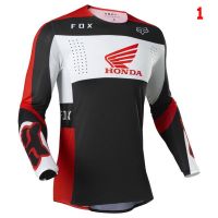 เสื้อนักแข่งมอเตอร์ไซค์ Fox Racing Flexair เสื้อเจอร์ซี่สำหรับ Honda ผู้ชายแขนยาวผ้าเจอร์ซี่สำหรับขี่มอเตอร์ไซค์เครื่องแต่งกายสำหรับขี่จักรยาน MTB Racewear