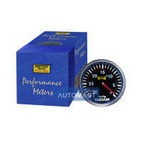 MOTOR METER เกจ์วัดแวคคัม 2.5" หน้าดำเลนส์นูนเลขขาว จำนวน 1 ตัว