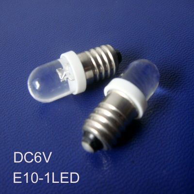 【⊕Good quality⊕】 yanjina85828158 คุณภาพสูง E10 Led 6V โคมไฟเตือนชุดสัญญาณไฟ Led E10 6.3V E10หลอดไฟ Led Led 6V E10 6.3V ไฟ20ชิ้น/ล็อต