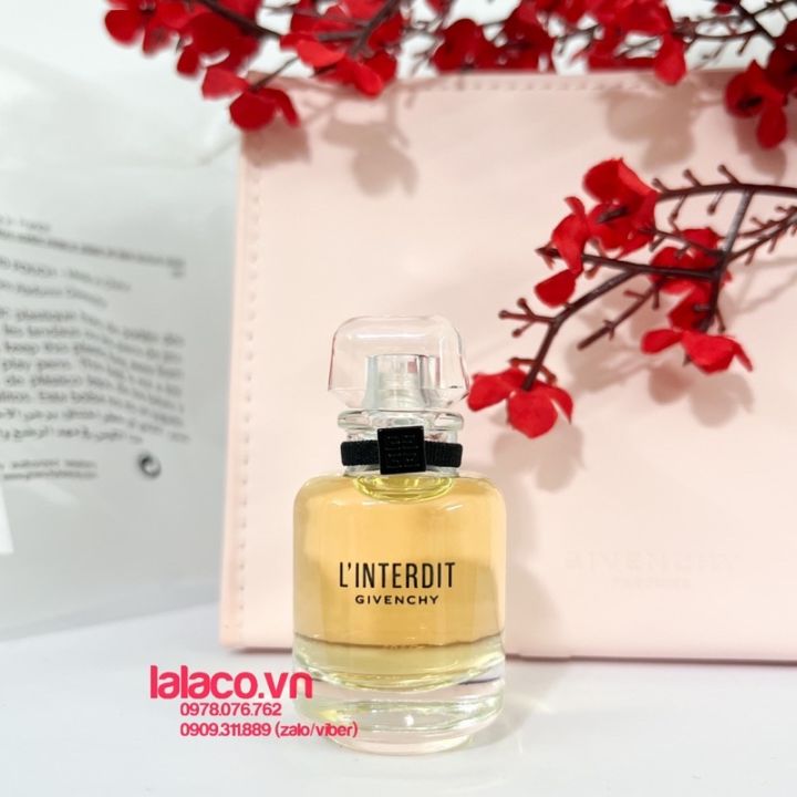 Bộ nước hoa mini - Set Givenchy L'INTERDIT (Mini 10ml + Pouch Hãng) |  