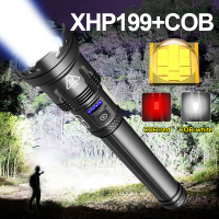 Newest XHP199 High Power LED Flashlights Ultra Powerful Led Torch Lights Rechargeable Tactical Flashlight Lantern