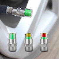 เครื่องวัดความดันลมยางเครื่องวัดความดัน Cap Sensor Indicator Alert Monitoring Valve Stem Cap Tools Kit 2.02.22.4 Bar 303236 PSI