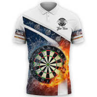 2023 new arrive- Darts water &amp; file polo shirt, personalized name darts player overprint