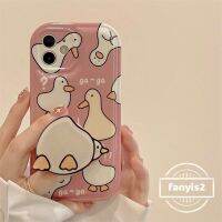 เคสโทรศัพท์มือถือ กันกระแทก ลายการ์ตูนเป็ดสีชมพูน่ารัก พร้อมที่ตั้งวาง สําหรับ V27 Y02 Y17 V25 Y16 Y15s Y15A Y21 Y22 Y35 Y20 Y02s Y15 Y12 Y12s Y12A Y33s Y20i Y20s Y50 Y95 Y93 Y