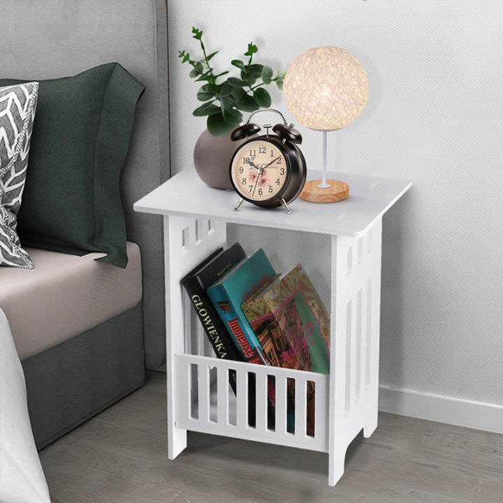 KELLER Nordic Small Coffee Table Modern Square Wooden Side Table ...