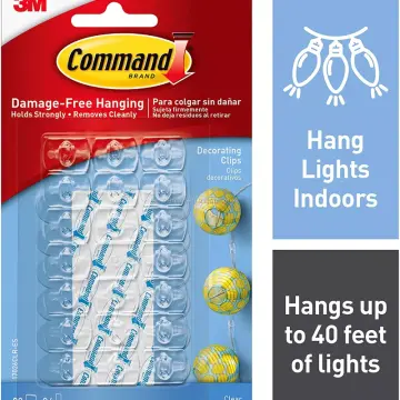 Hang your decor easily with 3m command decorating clips for damage-free walls