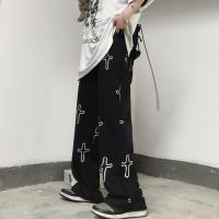 Mall Goth Cross Baggy Wide Leg Pants Women Fairy Grunge Punk Harajuku Trousers Dark Aesthetic Emo Alt Summer Oversized Clothes