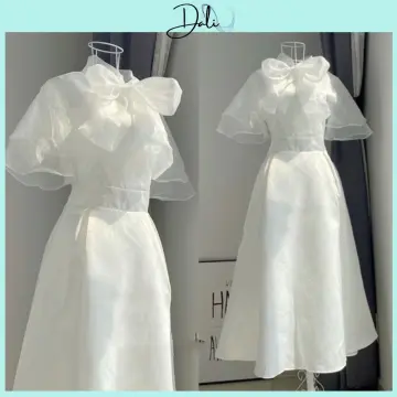 Váy trắng vintage cổ ren dài tay Tia19. Đầm công chúa trắng ulzzang dáng dài  - Đầm, váy nữ | ThờiTrangNữ.vn