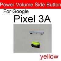 พลังงานและปุ่มปรับระดับเสียงด้านข้างสำหรับ Google Pixel 3 3XL 3A ปริมาณพลังงาน3AXL คีย์ด้านข้างชิ้นส่วนซ่อมแซม