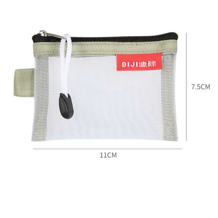 pvc-card-sleeve-travel-document-case-card-organizer-transparent-card-holder-mini-mesh-zipper-bag
