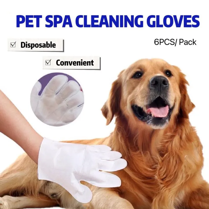 Pet Spa Cleaning Wipes Gloves Washfree Gloves Universal Disposable Wet