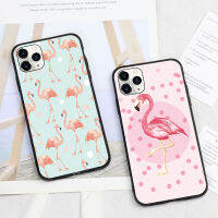 KOSLAM เคสสำหรับ Apple iPhone โทรศัพท์ขัดลายนกฟลามิงโก้เรียบง่ายและดูดี15 Pro 15 Plus 15 UItra 14 Pro 14 Max 14 Pro 14 Plus14 13 12 11 Pro Max 13 12 Mini XR X 6 6S ปลอกโทรศัพท์มือถือ TPU นิ่มสไตล์ใหม่7 8บวก2023